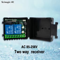 2 Channels 433Mhz RF Wireless Remote Control Switch AC 85-256V 220V 110V Relay 2CH Receiver Module For Garage Door Curtain Light