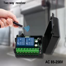 2 Channels 433Mhz RF Wireless Remote Control Switch AC 85-256V 220V 110V Relay 2CH Receiver Module For Garage Door Curtain Light