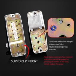 Mechanical Combination Lock Anti Theft 11 Code Lock Keyless for Bidirectional Gate Wooden Door Office Use Entry Door Handle Lock