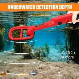 TC-120 Metal Finder Metal Detector Hand Held Pulse Pinpointer Induction Diving Treasure Waterproof Metal Detector