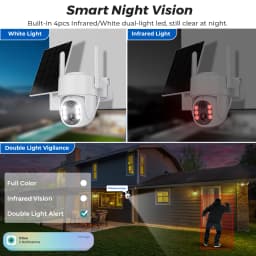 5MP HD Wireless Solar Outdoor Wifi Camera Built-in 7800mAh Battery 365 Days Standby Surveillance Camera With Solar Panel ICSEE