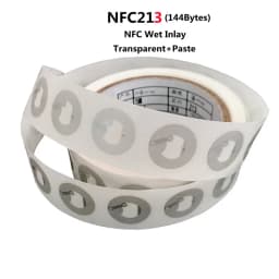 10pcs 100pcs Ntag213 NFC Tag Wet Inlay 13.56MHz ISO14443A Sticker Ntag 213 Phone Available RFID Adhesive Label