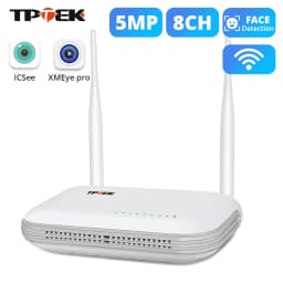 Mini WiFi NVR 8CH 3MP 4CH 5MP H.265 Wireless Network Video Recorder For 5MP WIFI Surveillance Security Camera Onvif Compatible