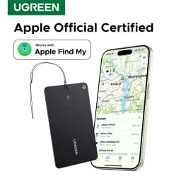 UGREEN Wallet Finder, Smart Bluetooth Tracker Card and Item Locator for Luggage Tags Passports with Apple Find My App (Only iOS)