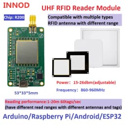 R200 Chip Micro Reader Long Range RFID UHF Module Writer Raspberry Pi TTL UART Interface Micro USB 1 Port RFID Reader Module