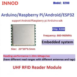 R200 Chip Micro Reader Long Range RFID UHF Module Writer Raspberry Pi TTL UART Interface Micro USB 1 Port RFID Reader Module