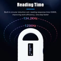 Bluetooth Pet Id Scanner 134.2Khz Chip Transponder FDX-B ISO11784/5 Animal ID USB Dog Cat Horse Handheld Microchip Reader