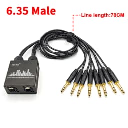 4 Channel 3Pin XLR to RJ45 Audio Extender STP Cat5 Cat6 DMX512 Network Signal Extender for Stage Sound Lighting Studio