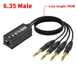 4 Channel 3Pin XLR to RJ45 Audio Extender STP Cat5 Cat6 DMX512 Network Signal Extender for Stage Sound Lighting Studio