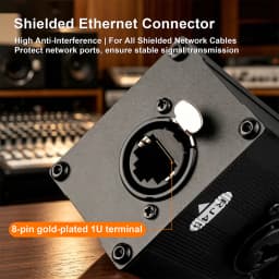 4 Channel 3Pin XLR to RJ45 Audio Extender STP Cat5 Cat6 DMX512 Network Signal Extender for Stage Sound Lighting Studio