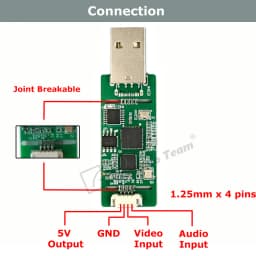 AHD to USB Video Capture Card 1080P USB-C 2MP AHD Input For CCTV Camera Reference Camera