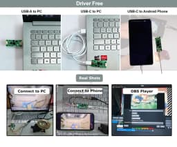 AHD to USB Video Capture Card 1080P USB-C 2MP AHD Input For CCTV Camera Reference Camera