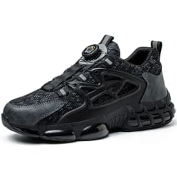 Indestructible Steel Toe Work Shoes for Men Women Rotating Button Safety Shoes Lightweight Construction Work Safety Shoes