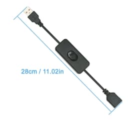 1/2 PCS USB Cable With Switch ON/OFF Extension Cable Toggle for USB Lamp Fan Power Supply Line Durable Adapter USB LED Headset