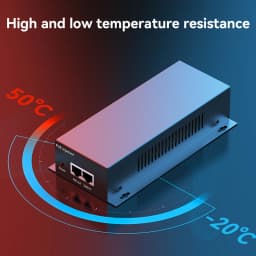 90W 10G POE Injector IEEE 802.3af 802.3at 802.3bt 10000Mbps Plug&Play PoE for IP Camera,VoIP Phone,Wireless AP