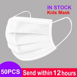Fast Delivery Child Masks Disposable Kids Face Mask mascarillas Children Safety Dust Protection Mask 3 Layer Ply Non-wove masque
