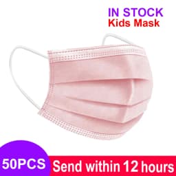 Fast Delivery Child Masks Disposable Kids Face Mask mascarillas Children Safety Dust Protection Mask 3 Layer Ply Non-wove masque