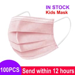 Fast Delivery Child Masks Disposable Kids Face Mask mascarillas Children Safety Dust Protection Mask 3 Layer Ply Non-wove masque