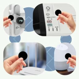 10-100Pcs/Lot White NTAG213 NFC 213 Stickers Tags 144 Bytes 13.56mhz IC Cion Card RFID NFC Labels 25mm for Access Control Phones