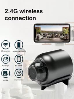 X5 Mini Surveillance Camera 1080P, Night Vision HD Remote Wireless WIFI Camera