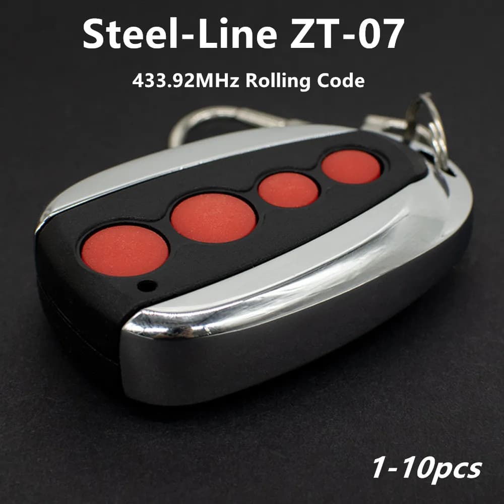 1-10pcs Steel-Line ZT-07 Garage Door Remote Control Use With Steel-Line SD800 & SD1200 Sectional RD800 Roller Door Motor