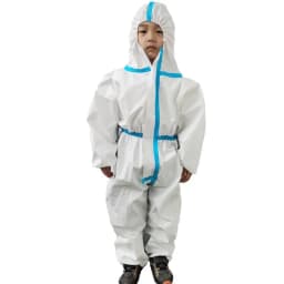 Dustproof Kids Breathable Protective Coveralls Isolation Suit Hooded Children Disposable Full Body Gown Lightweight Play Costume