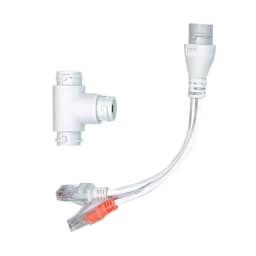 2 In 1 POE Splitter POE Adapter Cable Three-Way RJ45 Head For IP Security Camera System