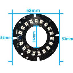 JIENUO Nightvision LED CCTV Accessories Infrared Light 18 IR Board for Surveillance Security Camera IP CCD AHD Cam Night Vision