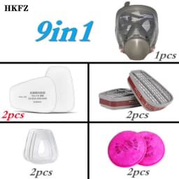 6800 Gas Mask Anti-Fog Full Face Respirator Industrial Painting Spraying Respirator Safety Work Filter Formaldehyde Protection