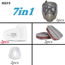 6800 Gas Mask Anti-Fog Full Face Respirator Industrial Painting Spraying Respirator Safety Work Filter Formaldehyde Protection