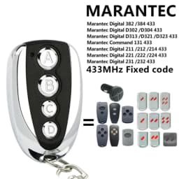Clone Marantec Digital 302 433 Mhz D302 304 313 Comfort 220 Comfort 250 252 270 AZ021 64176 Garage Gate Remote Control Self-copy