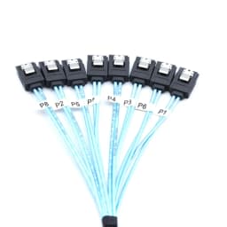 4/6/8 Pcs SATA Cable Set SATA 3.0 Cable PC SATA Cable SAS 7Pin 6Gbps Data Cable for Hard Disk SSD Drive NAS Server Host
