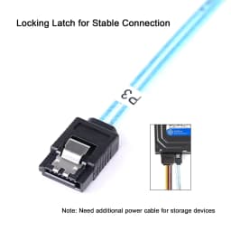 4/6/8 Pcs SATA Cable Set SATA 3.0 Cable PC SATA Cable SAS 7Pin 6Gbps Data Cable for Hard Disk SSD Drive NAS Server Host