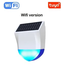 Tuya Smart For Zigbee/Wifi Siren Alarm Waterproof Outdoor With Solar And USB Power Supply Optional 95dB Remote Control