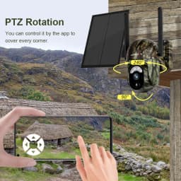 LS VISION 4G /WFII Solar Security Cameras Wireless Outdoor  2K HD Video Surveillance Color Night Vision Human/Animal Detection