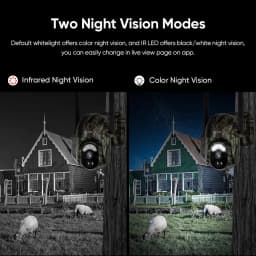 LS VISION 4G /WFII Solar Security Cameras Wireless Outdoor  2K HD Video Surveillance Color Night Vision Human/Animal Detection