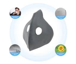 Anti Dust 5layers Cycling Face Masks Filter MTB Road Cycling Equip Dustproof PM2.5 Active Carbon Filter Replacement Protection