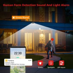 BOAVISION Outdoor 4K 8MP 180° Ultra Wide View Angle Panoramic WIFI Dual Lens Fixed IP Camera AI Human Detection Security Cam