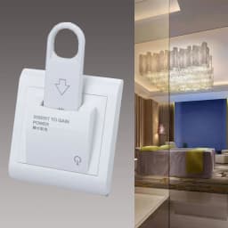Hotel Energy Saving Switch Magnetic Insert Card 220V 40A Three Line For Power Without Time Delay