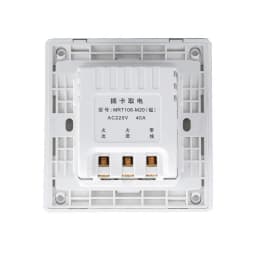Hotel Energy Saving Switch Magnetic Insert Card 220V 40A Three Line For Power Without Time Delay