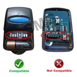ERREKA Clone 433.92mhz Fixed Code for ERREKA LUNA 2/3 ERREKA RESON 1/2 Garage Control Door Command Opener