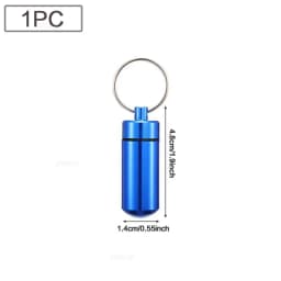 Portable Mini Waterproof Aluminum Pill Box Cases Container Organizer Storage Tablets Bottle Medicine Vitamin Pillboxes Fish Oils