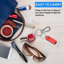Portable Mini Waterproof Aluminum Pill Box Cases Container Organizer Storage Tablets Bottle Medicine Vitamin Pillboxes Fish Oils