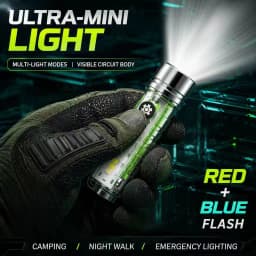Mini Keychain Flashlight Type C Fast Charging Multi-function Retractable Waterproof Fluorescent Magnetic Warning Camping Flashli