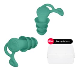 Anti Noise Silicone Earplugs Swimming Ear Plugs Isolation Interference For Work Sleeping Surf Soft Comfort Ear Protector