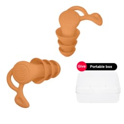 Anti Noise Silicone Earplugs Swimming Ear Plugs Isolation Interference For Work Sleeping Surf Soft Comfort Ear Protector