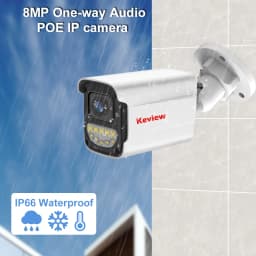 4K Poe Video Surveillance Camera IP Onvif Audio 48V POE Or DC 12V 4MP 8MP Night Vision Bullet WaterProof security camera for NVR