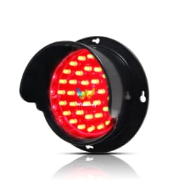 Customized LED Red Yellow Green Light Traffic Light Lamp LED Signal Module PC Housing, DC 12V, 100mm
