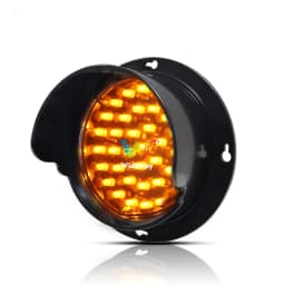 Customized LED Red Yellow Green Light Traffic Light Lamp LED Signal Module PC Housing, DC 12V, 100mm