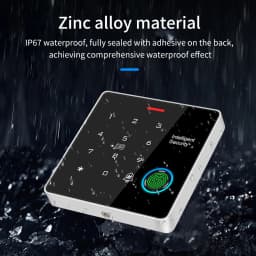 TF886 Fingerprint Keypad Standalone Rfid Card Reader for 12V Electric Access Control System Door Entry Zinc Metal Backlight